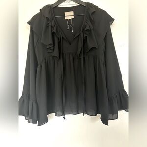 Moon River: Ruffled Blouse